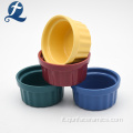 Ramekin all&#39;ingrosso su ordinazione di colore ceramico